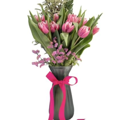 Tulips Delight in a Jar