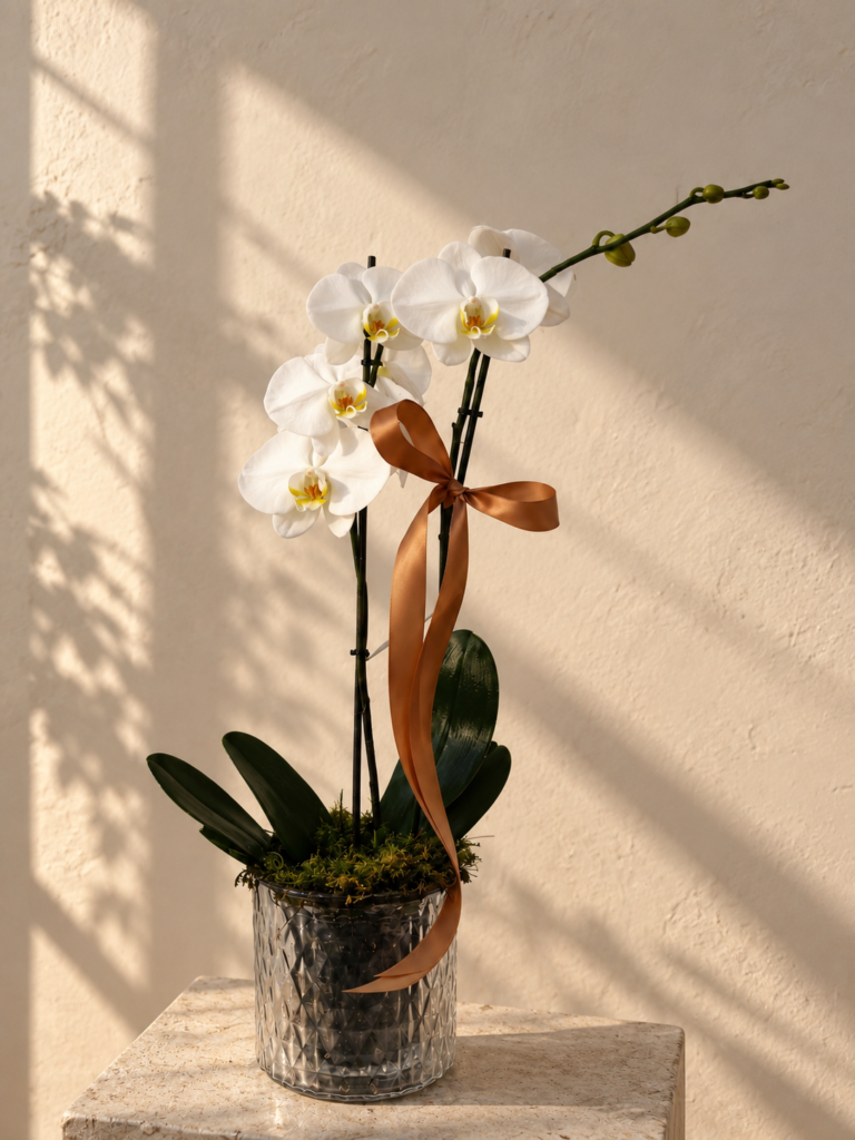 Potted Orchid Plant (Phalaenopsis)